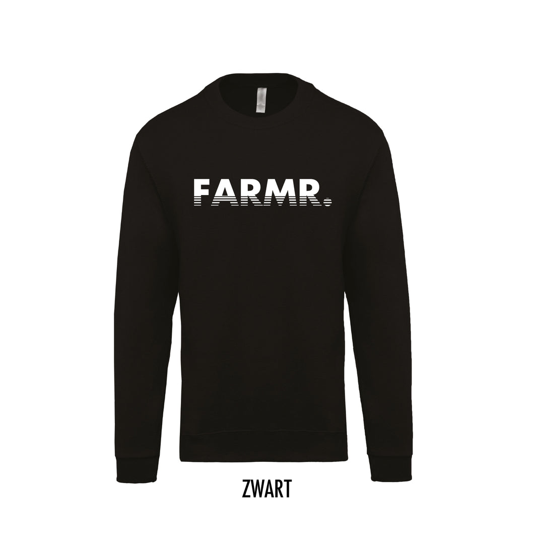 FARMR. Kids sweater with white fade logo