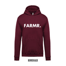 Afbeelding in Gallery-weergave laden, FARMR. Kids hoodie met grote witte volle letters
