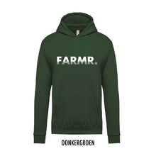 Afbeelding in Gallery-weergave laden, FARMR. Kids hoodie met wit fade logo
