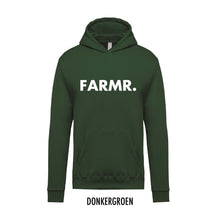 Afbeelding in Gallery-weergave laden, FARMR. Kids hoodie met grote witte volle letters
