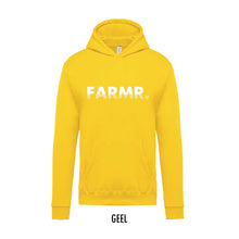 Afbeelding in Gallery-weergave laden, FARMR. Kids hoodie met wit fade logo
