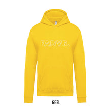 Afbeelding in Gallery-weergave laden, FARMR. Kids hoodie met grote witte open letters
