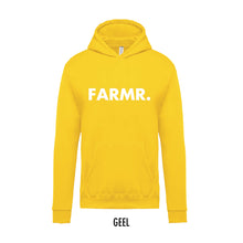 Afbeelding in Gallery-weergave laden, FARMR. Kids hoodie met grote witte volle letters
