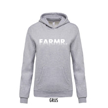 Afbeelding in Gallery-weergave laden, FARMR. Kids hoodie met wit fade logo
