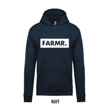 Afbeelding in Gallery-weergave laden, FARMR. Kids hoodie met groot wit block logo
