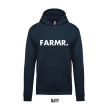 Afbeelding in Gallery-weergave laden, FARMR. Kids hoodie met grote witte volle letters
