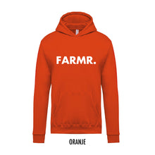 Load image into Gallery viewer, FARMR. Kids hoodie met grote witte volle letters
