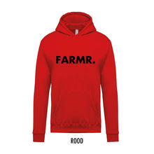 Load image into Gallery viewer, FARMR. Kids hoodie met grote zwarte volle letters
