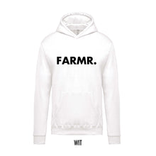 Afbeelding in Gallery-weergave laden, FARMR. Kids hoodie met grote zwarte volle letters
