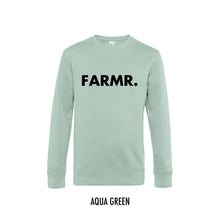 Load image into Gallery viewer, FARMR. Pastel Sweater met grote zwarte volle letters
