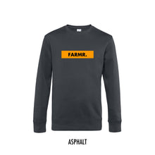 Afbeelding in Gallery-weergave laden, FARMR. Basic Sweater met geel block logo
