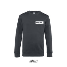 Load image into Gallery viewer, FARMR. Basic Sweater met klein wit block logo
