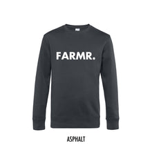 Load image into Gallery viewer, FARMR. Basic Sweater met grote witte volle letters
