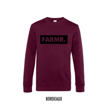 Load image into Gallery viewer, FARMR. Basic Sweater met groot zwart block logo
