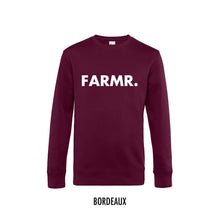 Load image into Gallery viewer, FARMR. Basic Sweater met grote witte volle letters
