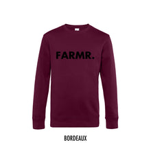 Load image into Gallery viewer, FARMR. Basic Sweater met grote zwarte volle letters
