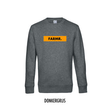 Afbeelding in Gallery-weergave laden, FARMR. Basic Sweater met geel block logo
