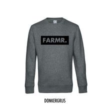 Load image into Gallery viewer, FARMR. Basic Sweater met groot zwart block logo
