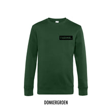 Load image into Gallery viewer, FARMR. Basic Sweater met klein zwart block logo
