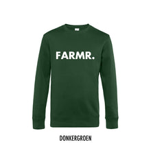 Load image into Gallery viewer, FARMR. Basic Sweater met grote witte volle letters
