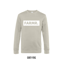 Load image into Gallery viewer, FARMR. Pastel Sweater met groot wit block logo
