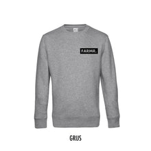 Load image into Gallery viewer, FARMR. Basic Sweater met klein zwart block logo
