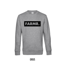 Load image into Gallery viewer, FARMR. Basic Sweater met groot zwart block logo
