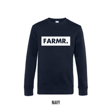 Afbeelding in Gallery-weergave laden, FARMR. Basic Sweater met groot wit block logo
