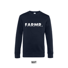 Afbeelding in Gallery-weergave laden, FARMR. Basic Sweater met wit fade logo
