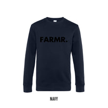 Load image into Gallery viewer, FARMR. Basic Sweater met grote zwarte volle letters
