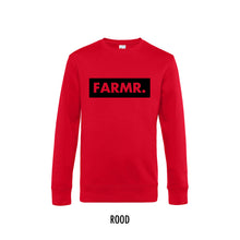 Load image into Gallery viewer, FARMR. Basic Sweater met groot zwart block logo
