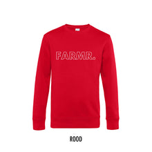 Load image into Gallery viewer, FARMR. Basic Sweater met grote witte open letters
