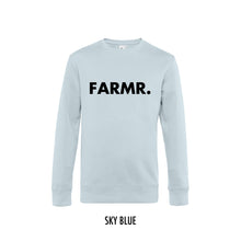 Load image into Gallery viewer, FARMR. Pastel Sweater met grote zwarte volle letters
