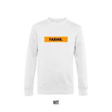 Afbeelding in Gallery-weergave laden, FARMR. Basic Sweater met geel block logo
