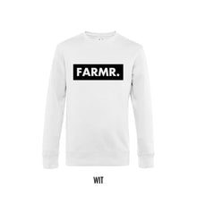 Load image into Gallery viewer, FARMR. Basic Sweater met groot zwart block logo
