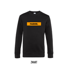 Afbeelding in Gallery-weergave laden, FARMR. Basic Sweater met geel block logo
