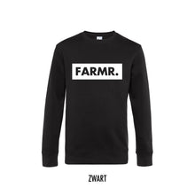 Afbeelding in Gallery-weergave laden, FARMR. Basic Sweater met groot wit block logo
