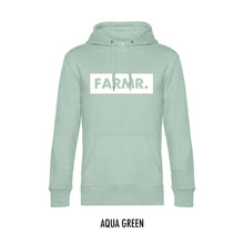 Afbeelding in Gallery-weergave laden, FARMR. Pastel Hoodie met groot wit block logo
