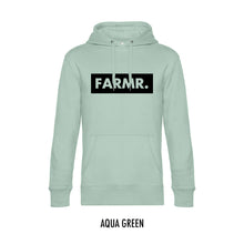 Afbeelding in Gallery-weergave laden, FARMR. Pastel Hoodie met groot zwart block logo
