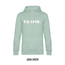 Load image into Gallery viewer, FARMR. Pastel Hoodie met wit fade logo
