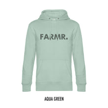 Load image into Gallery viewer, FARMR. Pastel Hoodie met zwart stripe logo
