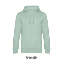 Afbeelding in Gallery-weergave laden, FARMR. Pastel Hoodie met kleine witte open letters
