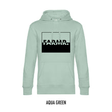 Load image into Gallery viewer, FARMR. Pastel Hoodie met zwart yingyang logo
