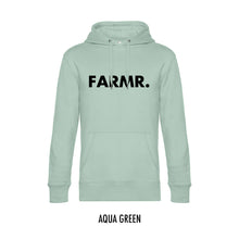 Load image into Gallery viewer, FARMR. Pastel Hoodie met grote zwarte volle letters
