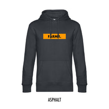 Afbeelding in Gallery-weergave laden, FARMR. Basic Hoodie met geel block logo
