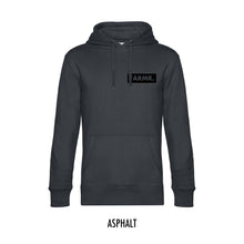 Afbeelding in Gallery-weergave laden, FARMR. Basic Hoodie met klein zwart block logo
