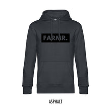 Afbeelding in Gallery-weergave laden, FARMR. Basic Hoodie met groot zwart block logo
