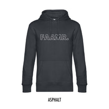 Afbeelding in Gallery-weergave laden, FARMR. Basic Hoodie met grote witte open letters
