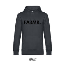 Load image into Gallery viewer, FARMR. Basic Hoodie met grote zwarte volle letters
