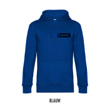 Afbeelding in Gallery-weergave laden, FARMR. Kleuren Hoodie met klein zwart block logo
